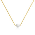Necklace, 18K Gold Plated Steel