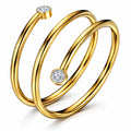 Ring, 18K Gold Plated Steel