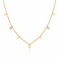 Necklace, 18K Gold Plated Steel