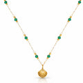 Necklace, 18K Gold Plated Steel