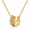 Necklace, 18K Gold Plated Steel